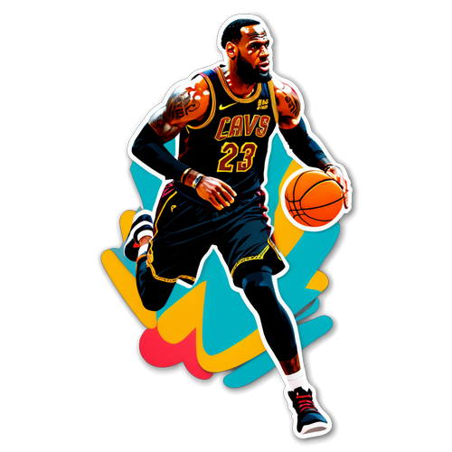 Rayakan Kebangkitan! Sticker LeBron James yang Memotivasi dengan Pose Aksi Menakjubkan!