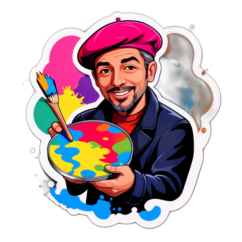 Rappresentazione Cartoon di un Artista