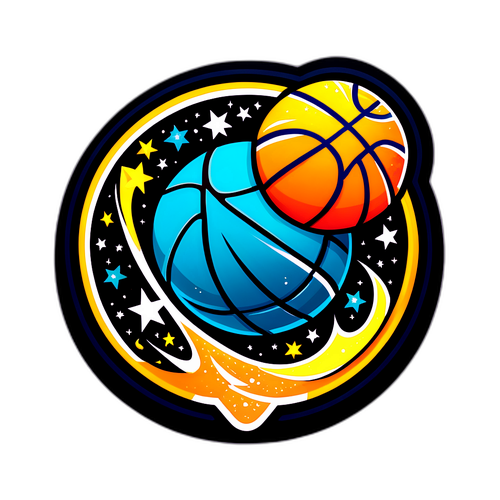 Mahikalang Sticker ng Basketball
