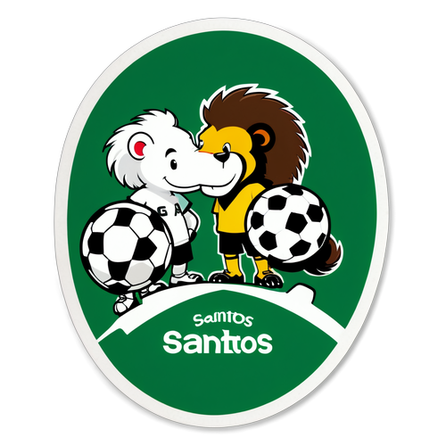 Clássico dos Clássicos! A Rivalidade Santos x Ceará em um Exclusivo Sticker que Você Precisa Ter!