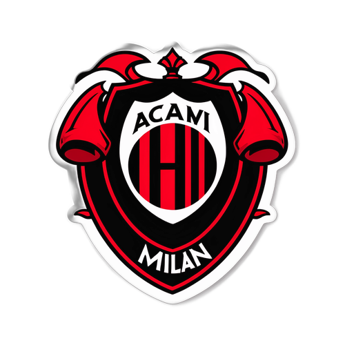 Herzlicher AC Milan Fan Aufkleber