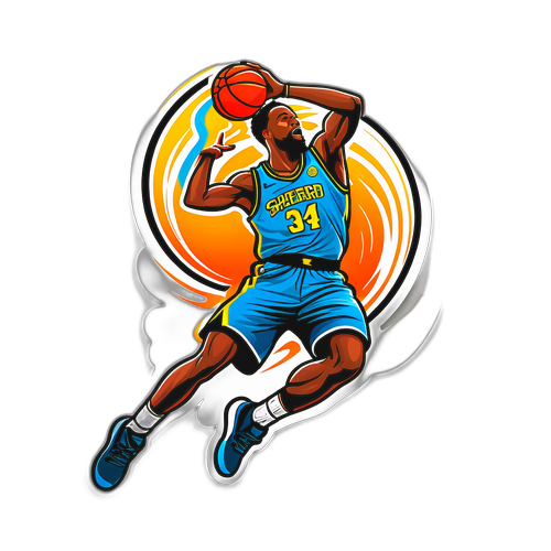 Sticker ni Reed Sheppard na Nagtatapon ng Basketball