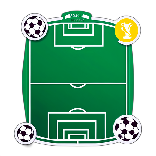 Reka Bentuk Padang Bola Sepak Abstrak