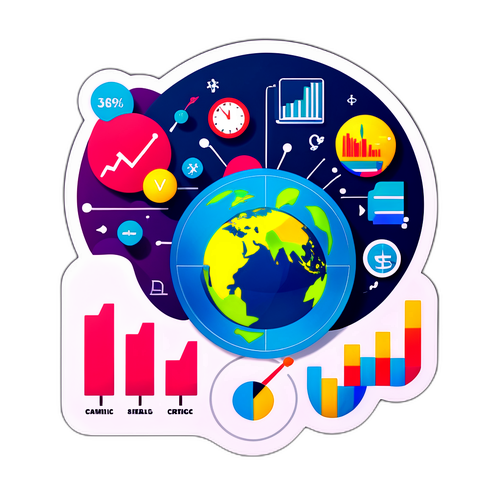 全球经济数据主题贴纸