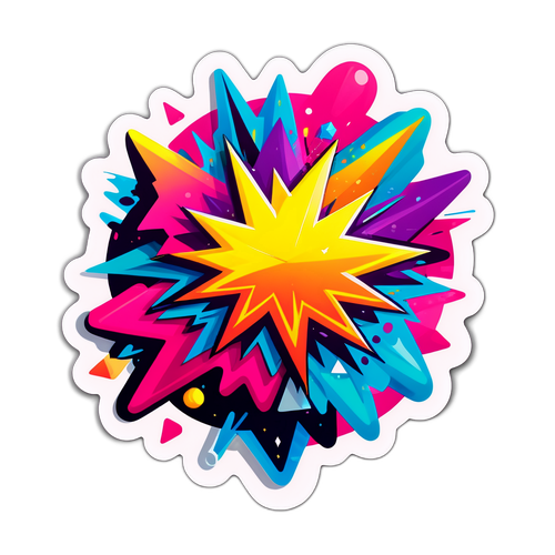 Autocollant Énergique "Explosion"