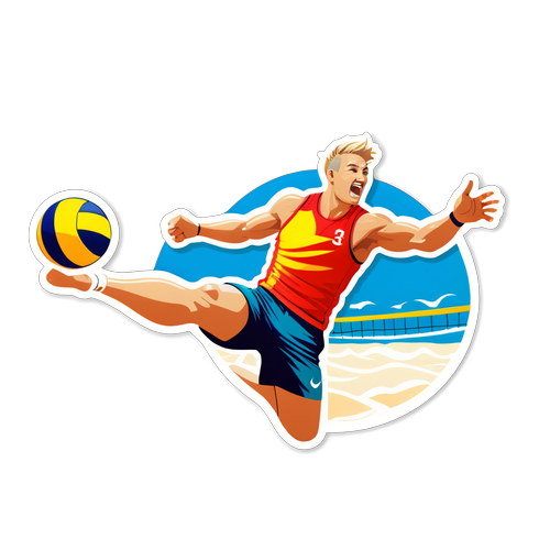 Opplev Christian Sørum i Akasjonsfylt Strandvolleyball: En Solfylt Sticker du Ikke Må Gå Glipp Av!