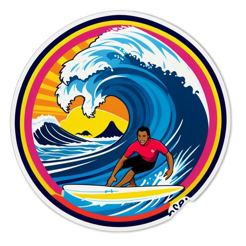 Enerhiya at Kasiyahan sa Surfing Olympics 2024: Ang Sticker na Hindi Mo Dapat Palampasin!