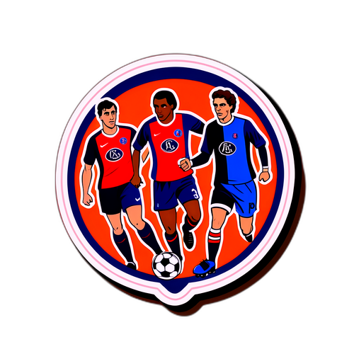 Retro-jalkapallostikeri Lille ja PSG:stä