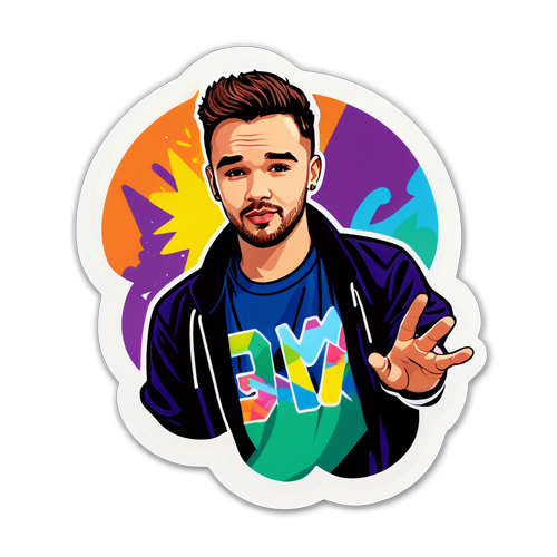 Powrót do lat 90-tych: Sticker z Liamem Paynem, który Rozgrzewa Muzyczne Wspomnienia!