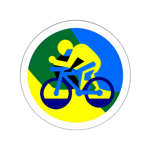 스웨덴과 스위스를 지원하는 패럴림픽 게임 스티커 디자인