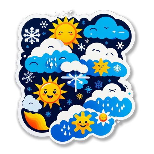 Stiker Cuaca Ceria
