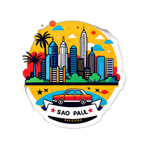 Stiker Kota Sao Paulo