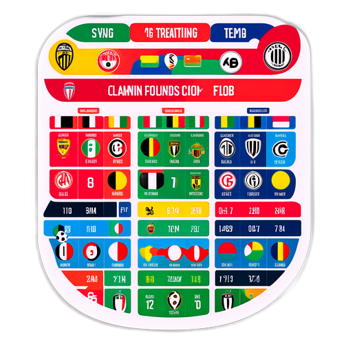 Stiker Infografis Peringkat Serie A