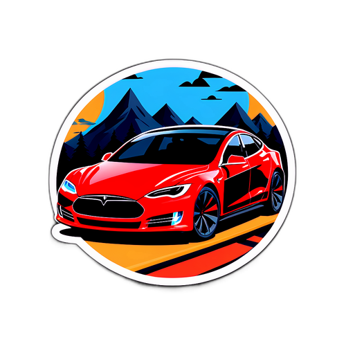 特斯拉汽車圖標設計