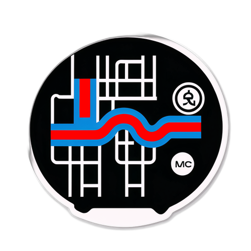 Nálepka s mapou metra C