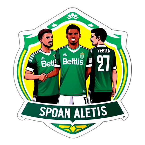 Đội bóng Real Betis với biểu ngữ cổ vũ thể thao