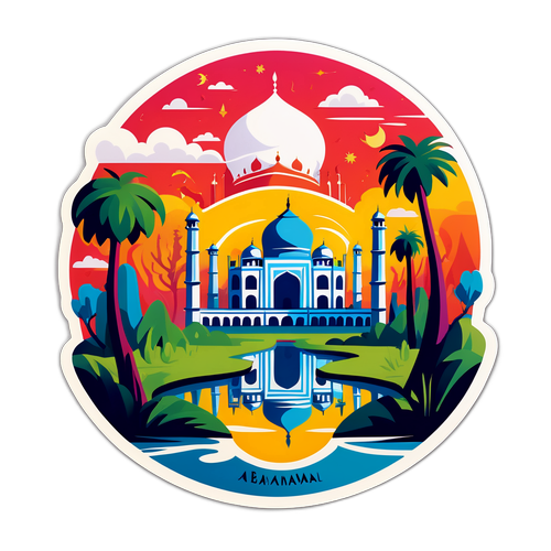 Surreal värld med element från Nigeria och Taj Mahal