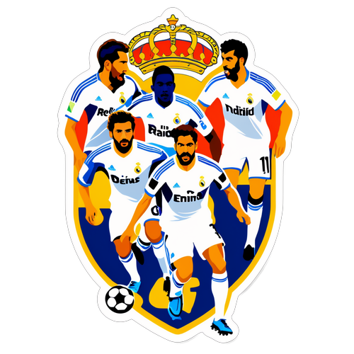 Thiết kế sticker cầu thủ Real Madrid và Leganés trong trận Copa del Rey