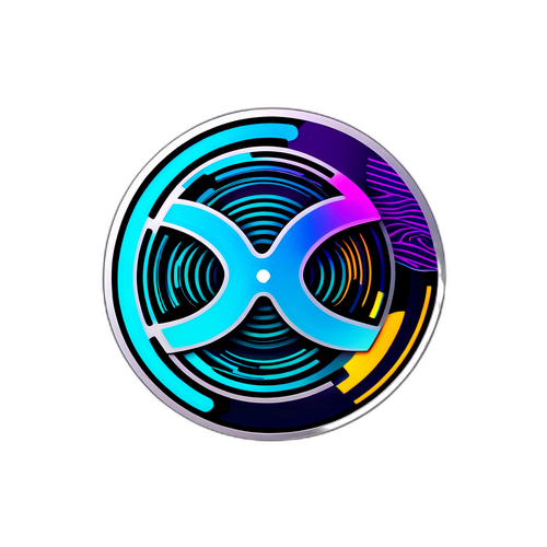 Modernes und futuristisches Ripple XRP Design