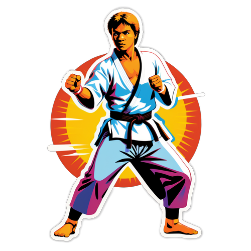 Sticker nostalgique de The Karate Kid