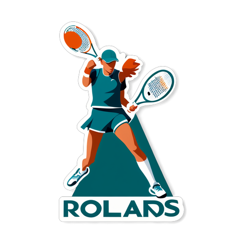 Moderne Darstellung von Roland Garros 2025