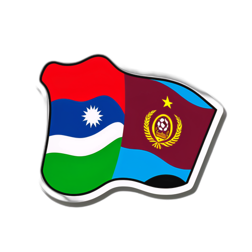 서인도 연합 대 아프가니스탄 축구 경기 기념 스티커