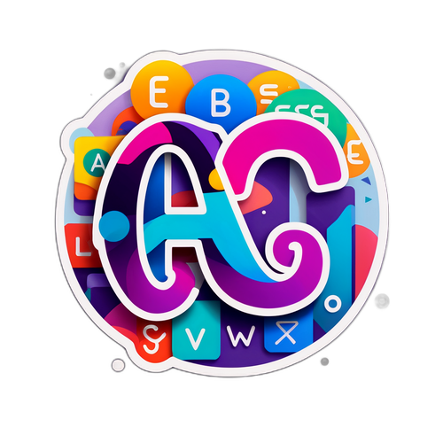Alphabet-Logo mit kreativem Hintergrund des Aktienmarktes