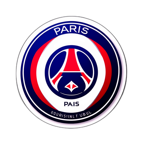 Nálepka s logem PSG