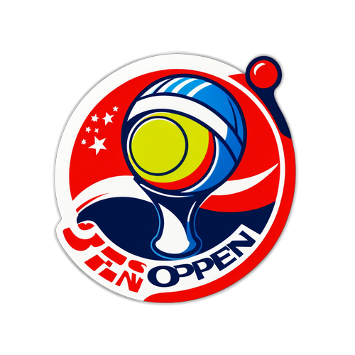 Tennis Passie: US Open Sticker