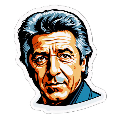 Retro-inspirert klistremerke av Dustin Hoffman
