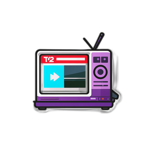 Moderne TV2.no Klistremerke