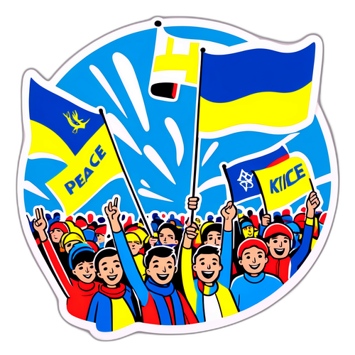 Яркий и информативный дизайн митинга в Киеве