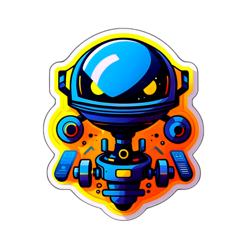 Futuristische 'obj' Sticker