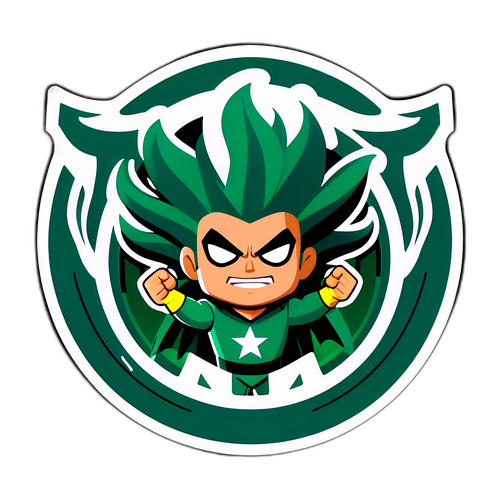 Adesivo do Palmeiras FC com Super-Herói