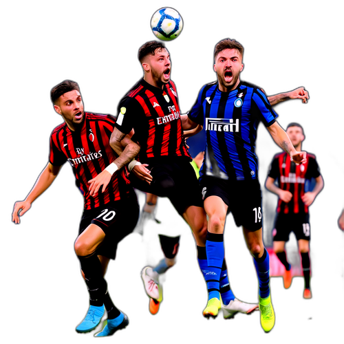 Scenă din meciul Atalanta vs Milan