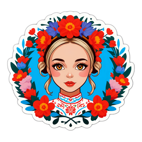 Стильна графіка Тіни Кароль у вінку з квітів