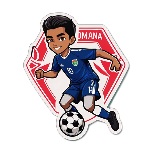 Thiết kế nhãn dán cầu thủ soccer Muhammad Ardiansyah