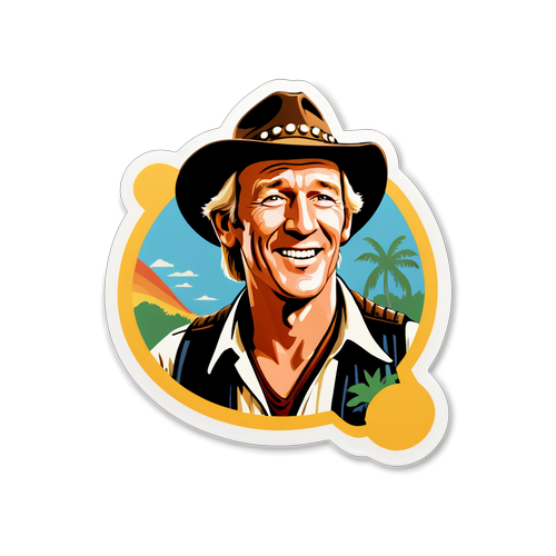 Nostalgic Crocodile Dundee Sticker