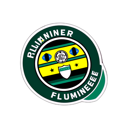 Aufkleber von Inter gegen Fluminense