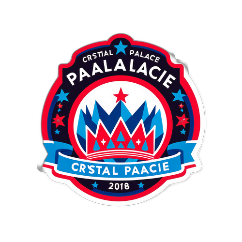 สติกเกอร์แฟนคริสตัลพาเลซในงานเฉลิมฉลอง