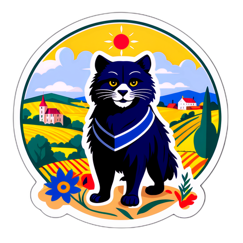 Philippe de Villiers avec un cadre de campagne française