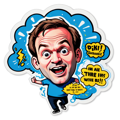 Humorous Mike Birbiglia Sticker
