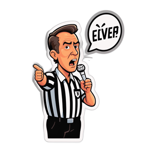 การ์ตูนผู้ตัดสินเป่านกหวีดเริ่มเกม