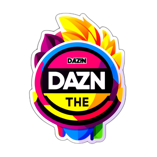 DAZN TV Márka Modern Minimalista Matrica