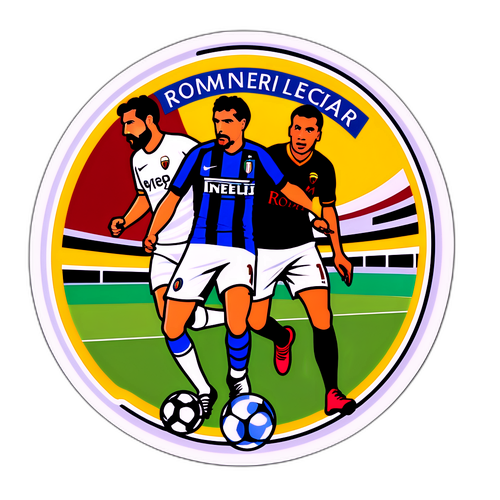 Sticker comemorativ Roma - Inter
