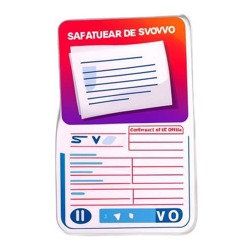 Дизайн контракта для SVO с формами и подписями официальных лиц