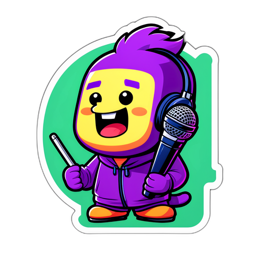 Μάσκοτ Twitch Αυτοκόλλητο