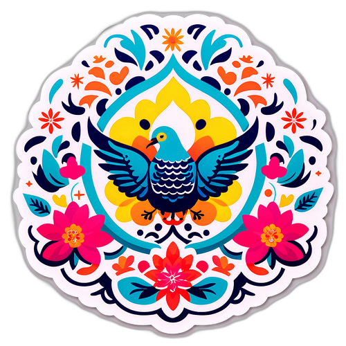 漂浮節祝福貼紙設計