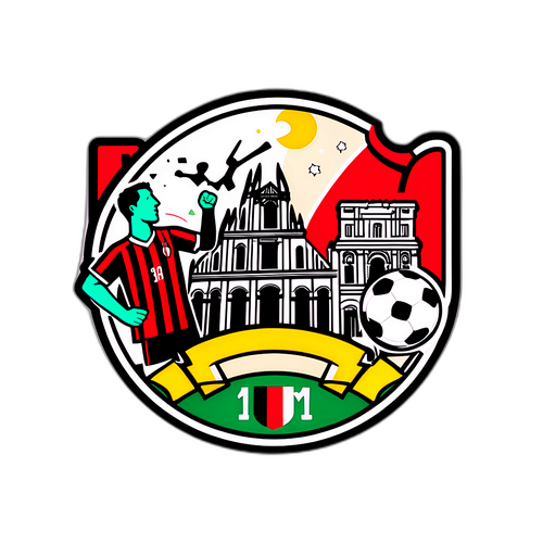 Sticker ya Milan vs Pisa