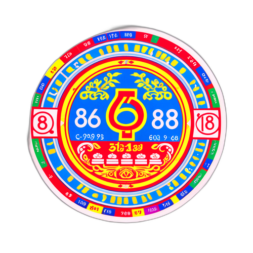 สติกเกอร์ล็อตเตอรี่ลาว แสดงหมายเลขที่ถูกรางวัล 3/9/68